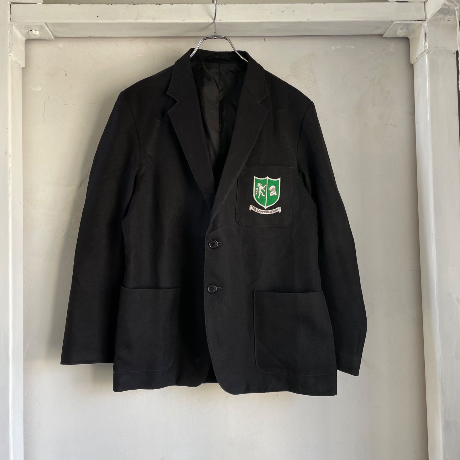 80s EURO SCHOOL JACKET COMPTOWN SCHOOL UT-1184