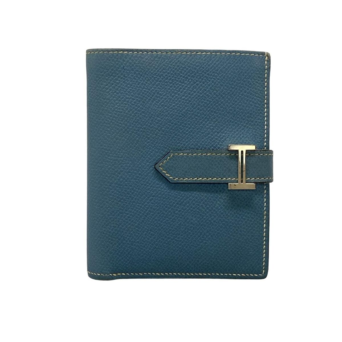 HERMES(エルメス) 2つ折り財布 ベアンコンパクト ブルージーン 新型  
