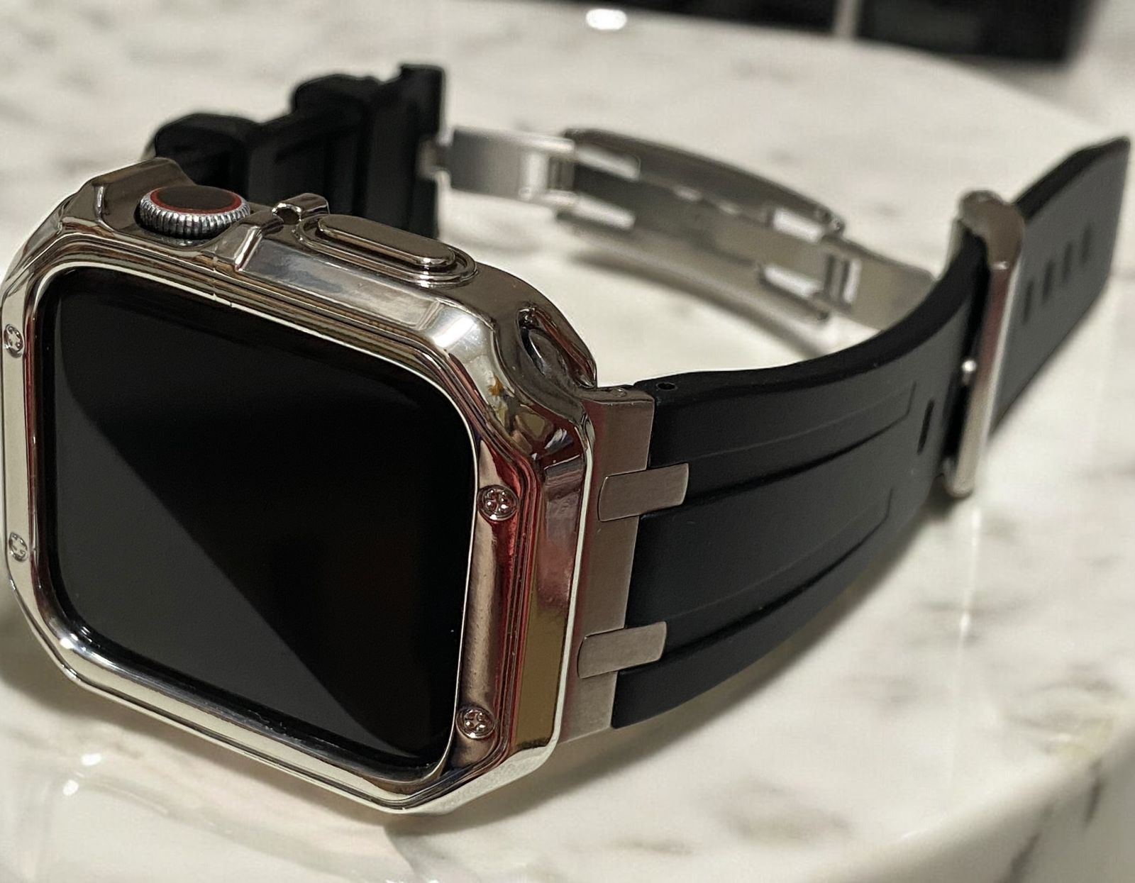 アップルウォッチシームラバーバンドTPUカバーSケース38/40/41/42/44/45/46/49 Apple Watch ウルトラ　ultra ベルト