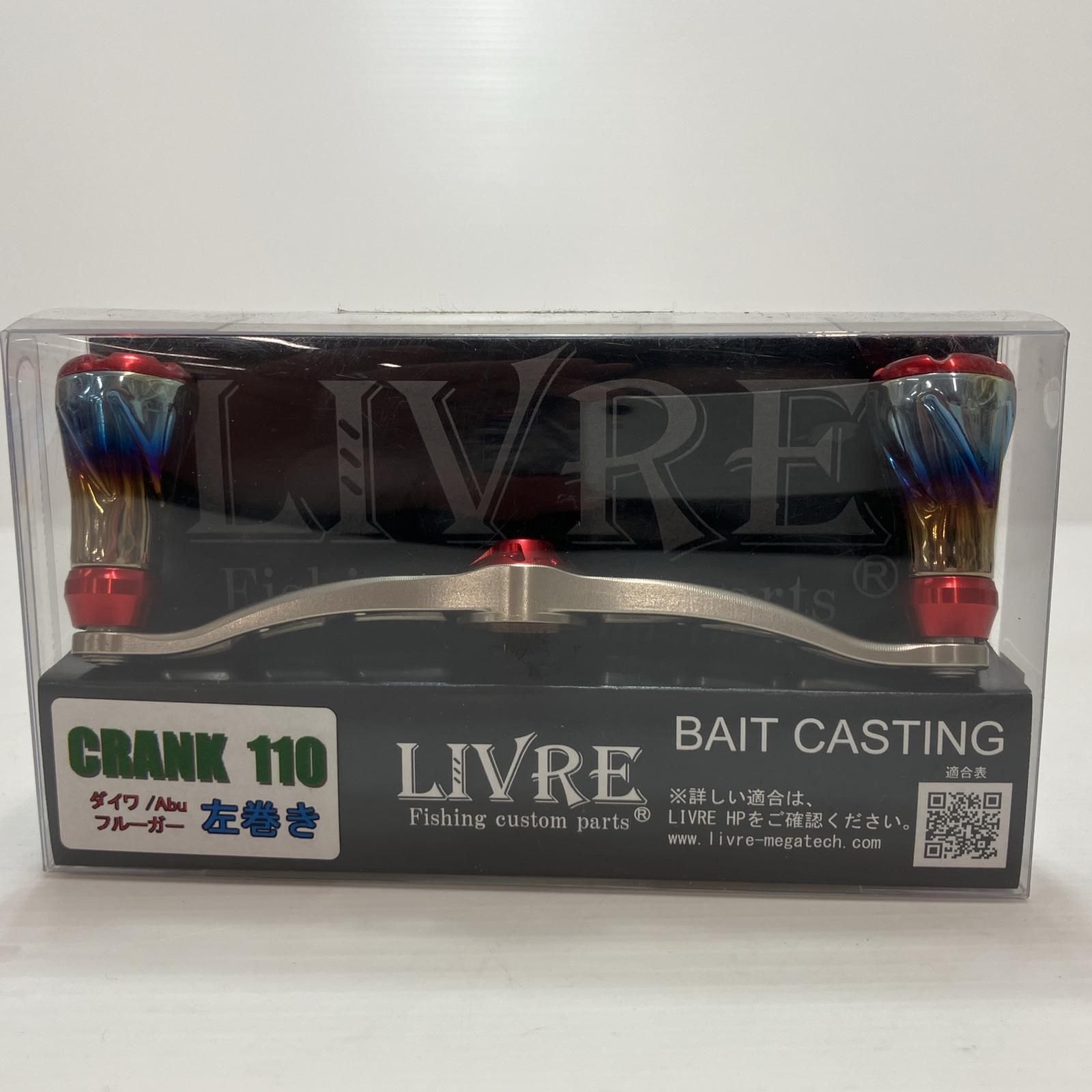 LIVRE リール用ハンドル FullComp CRANK 110(クランク) ダイワ 左巻用 (チタンP+ゴールドG) LIVRE リール用ハンドル FullComp CRANK 110(クランク) ダイワ