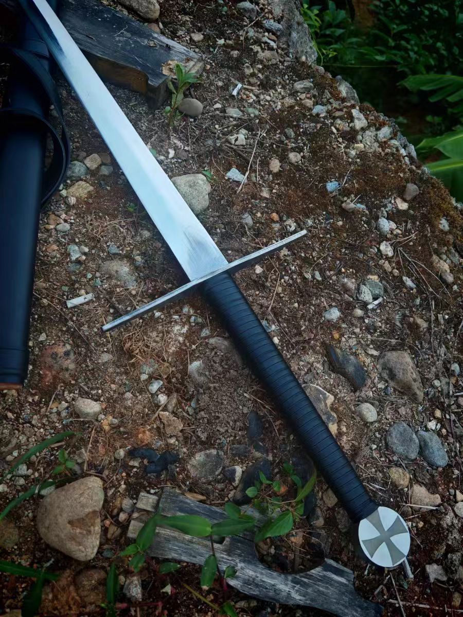 長尺版140cm】十字刃美術刀 模擬刀 工芸品模造刀 西洋剣 長尺版140cm】十字刃美術刀 模擬刀 工芸品模造刀 西洋剣