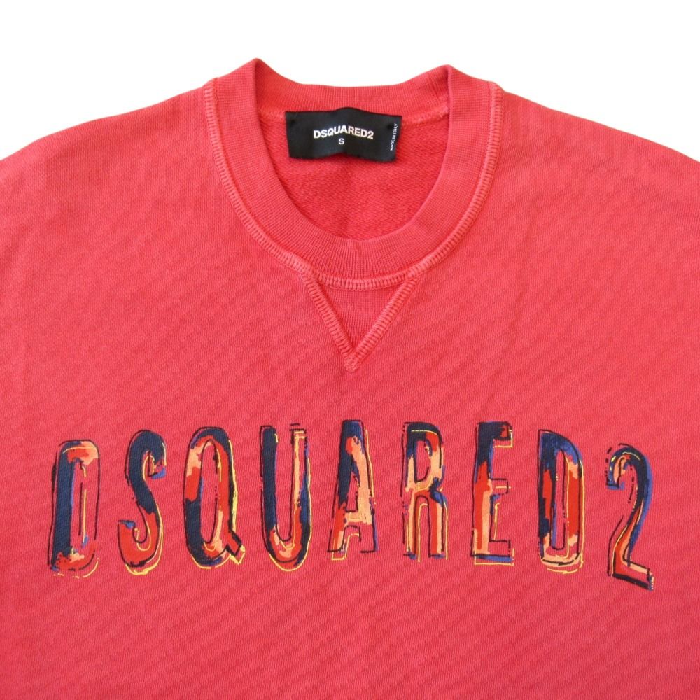 美品 18SS DSQUARED2 ディースクエアード ロゴ スウェット