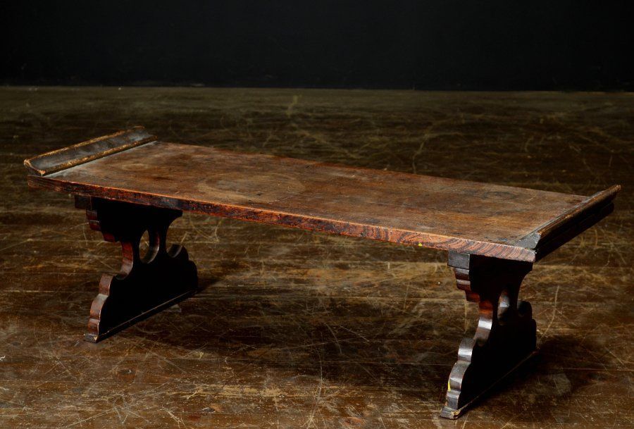 蔵A4842 民藝 古い経机 文机 飾台 寺子屋