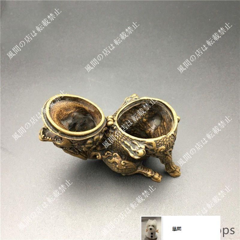 新品・未使用】麒麟香炉 銅器 銅製品 鎮宅辟邪 開運風水 招財