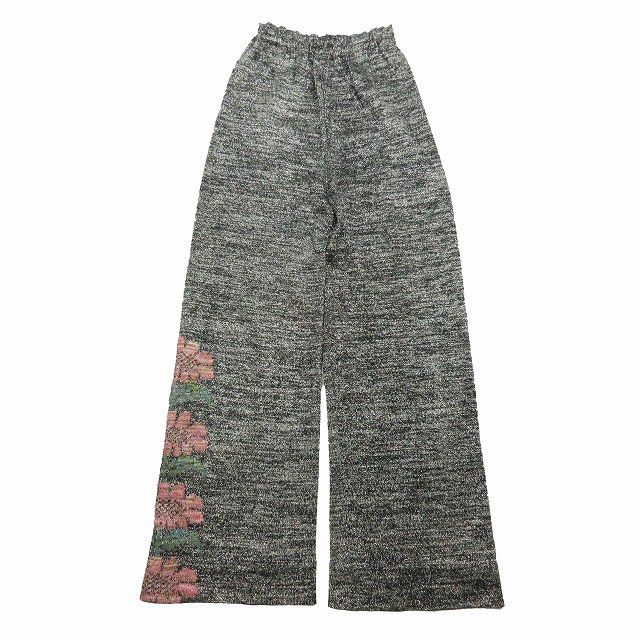 60％OFF】 花柄 総柄 ラメ ニット えんじ ツーピース セットアップ