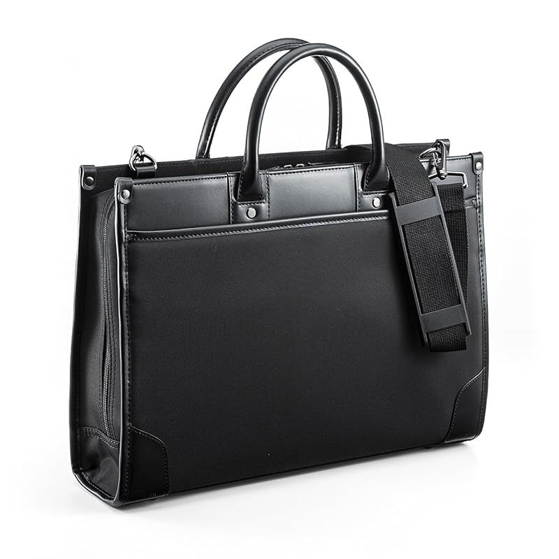 サンワダイレクト ビジネスバッグ 2WAY 表面撥水加工 ブラック 200-BAG110BK