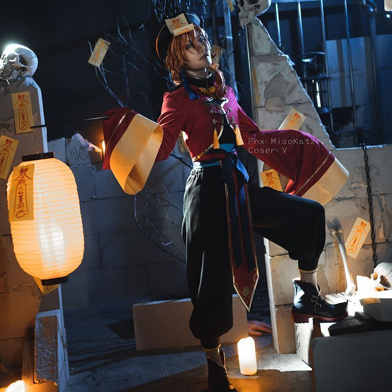 文豪野犬 中原中也 コスプレ衣装 幽都夜行バージョン フルセット 撮影用 舞台衣装 イベント用コスチューム 舞台用 ハロウィン プレゼントに最適 キャラクター再現 イベント用 豪華6点セット 高品質素材 ハロウィン 撮影会 イベント 推し活 キャラクター衣装