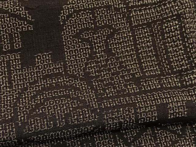 平和屋着物○本場結城玉紬 西洋風景文 結織苑扱い 証紙付き 正絹 逸品  