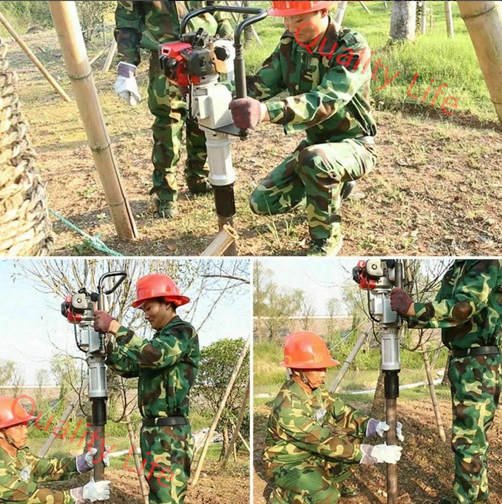 エンジン式 手持ち式杭打機