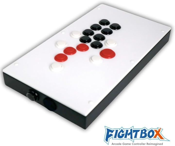 FightBox ファイトボックス F-PRO PC プレイステーション PS3 PS4 スイッチ SWITCH 対応 全ボタン レバーレス アーケード ファイティング スティック ヒットボックス 格闘ゲーム アケコン コントローラー 白