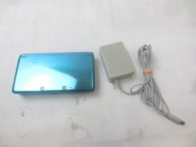 ゲーム ニンテンドー3DS 本体 CTR-001 アクアブルー 動作品 充電器付き
