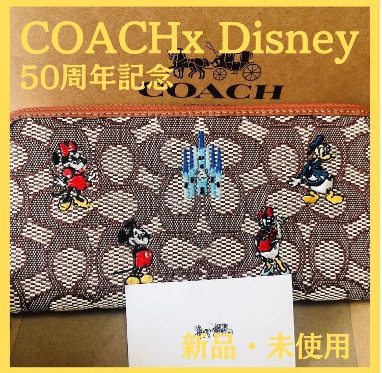 ⭐️COACH x Disneyコラボ 50周年記念 長財布 新品・未使用