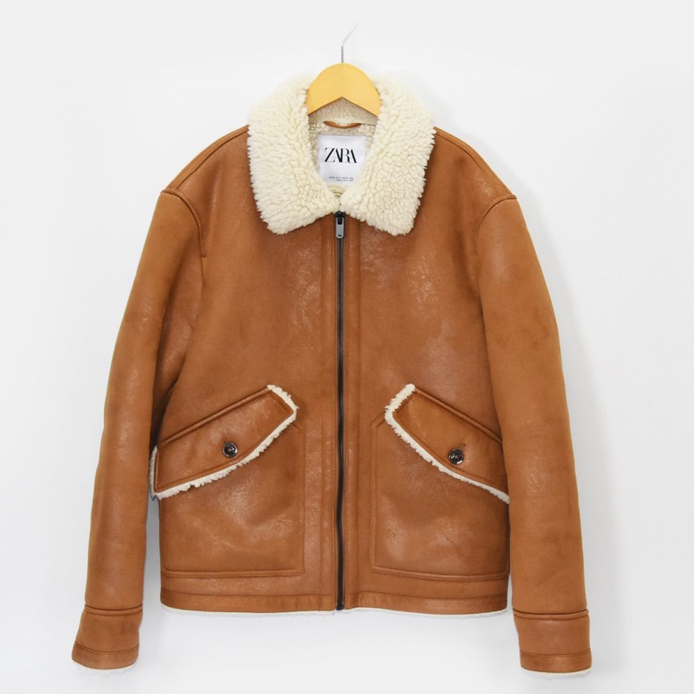ファッションアイテムを ZARA フェイクムートンジャケット ボア ファッションアイテムを ZARA フェイクムートンジャケット ボア