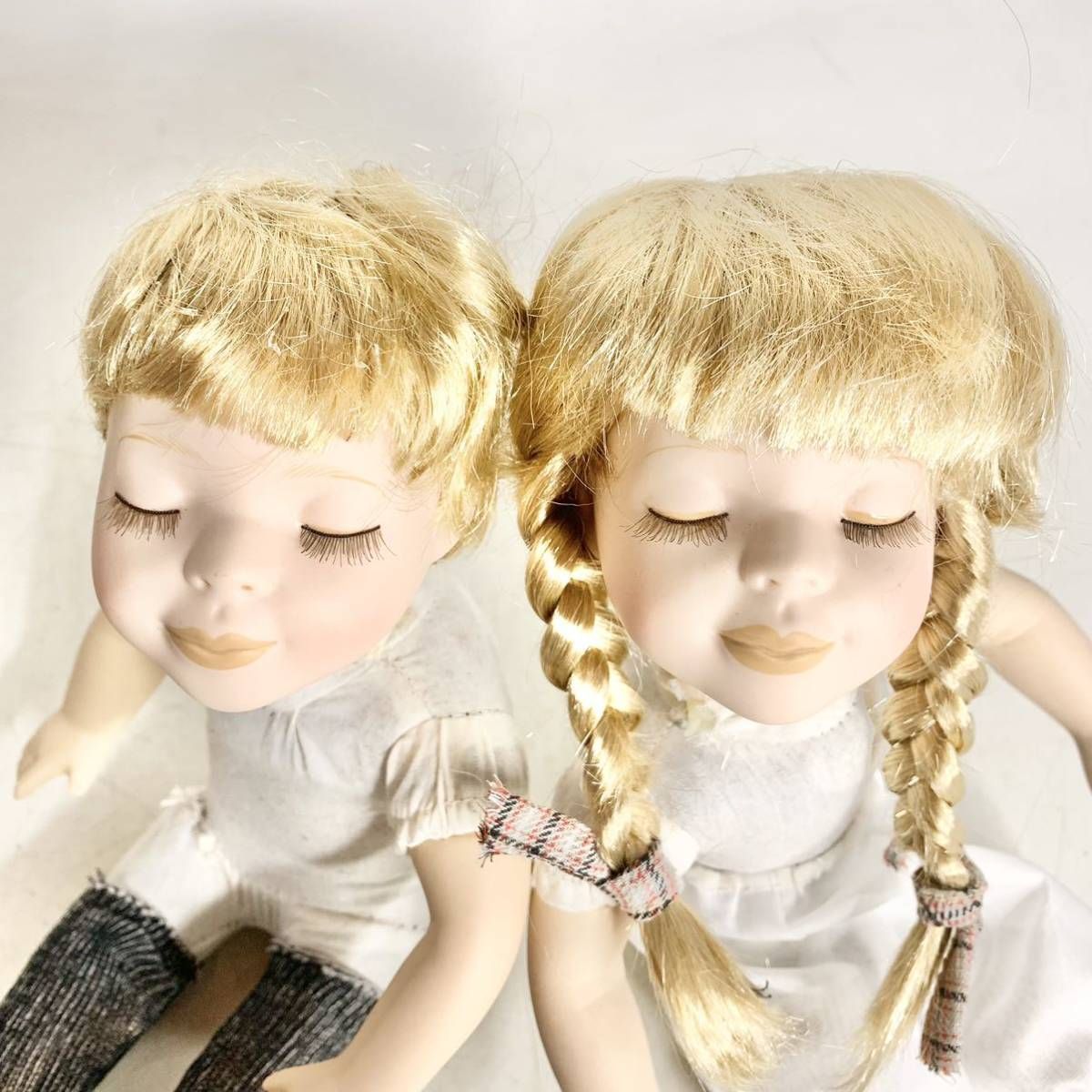 人形 2体 ポーセリンドール カップル Porcelain Doll ポーセリンドール 2体セット売り - メルカリ