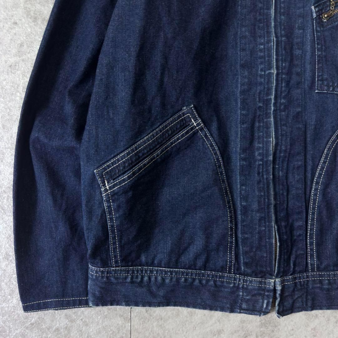 美品 濃紺 Lee リー 91-B デニムジャケット 復刻 日本製 L インディゴ