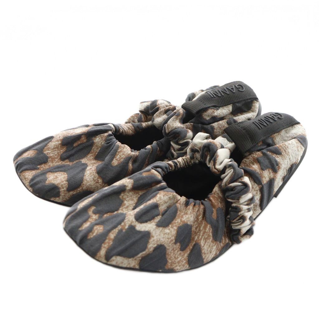 ガニー GANNI SOFT SQUARE TOE SCRUNCHIE BALLERINA バレエシューズ