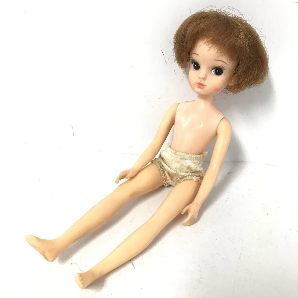 当時物 TAKARA 初代 リカちゃん 人形 着せ替え人形 おへそ有 1960年