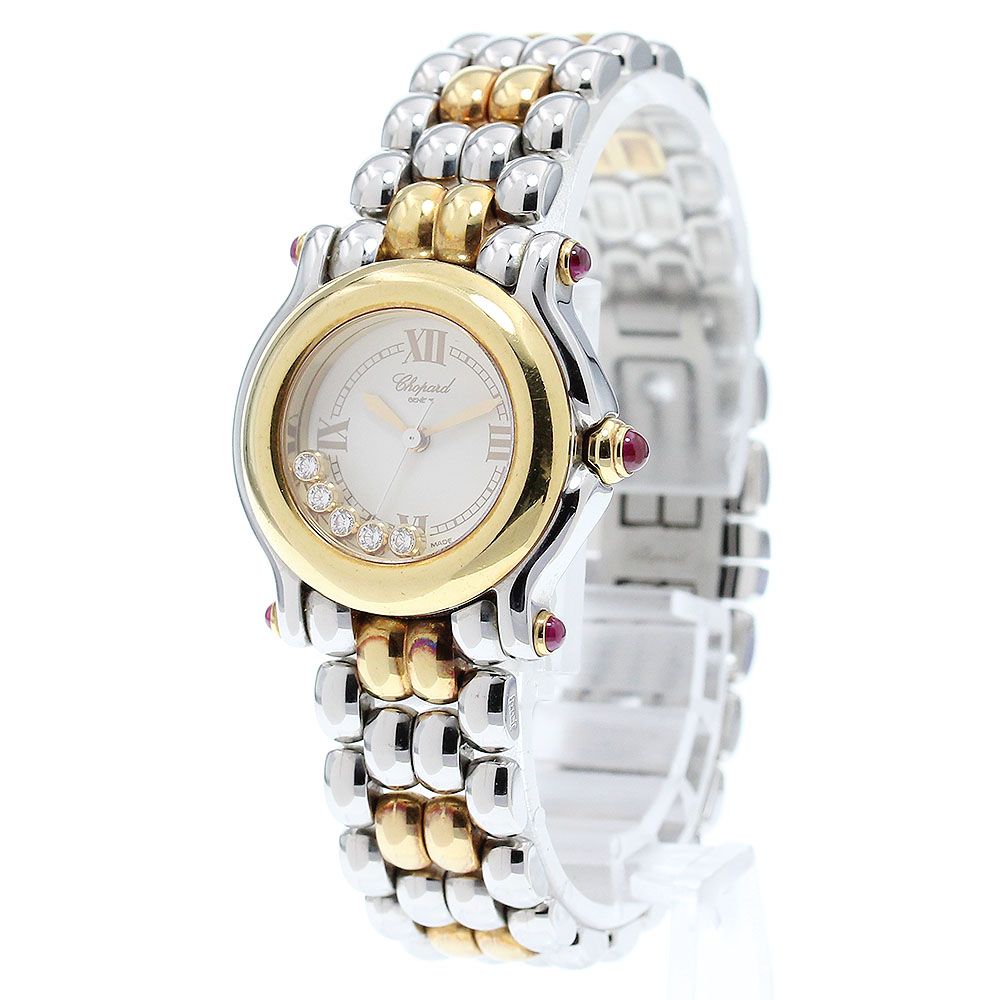 ショパール Chopard 27/8278-21 ハッピースポーツ 5Pダイヤ クォーツ レディース_819908 - メルカリ