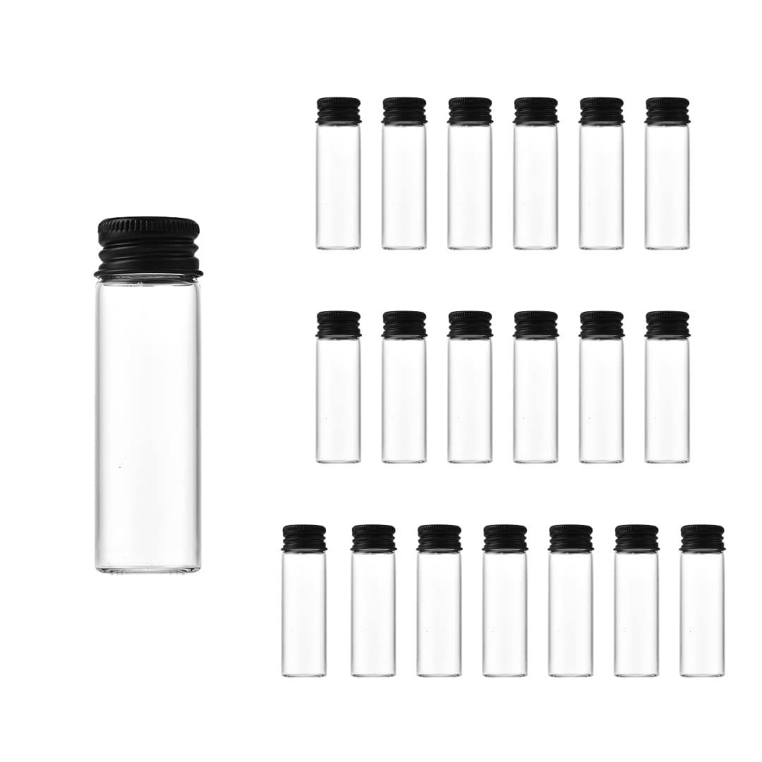 未使用）ミニガラスボトル 20個セット 最新最全の - 保存容器