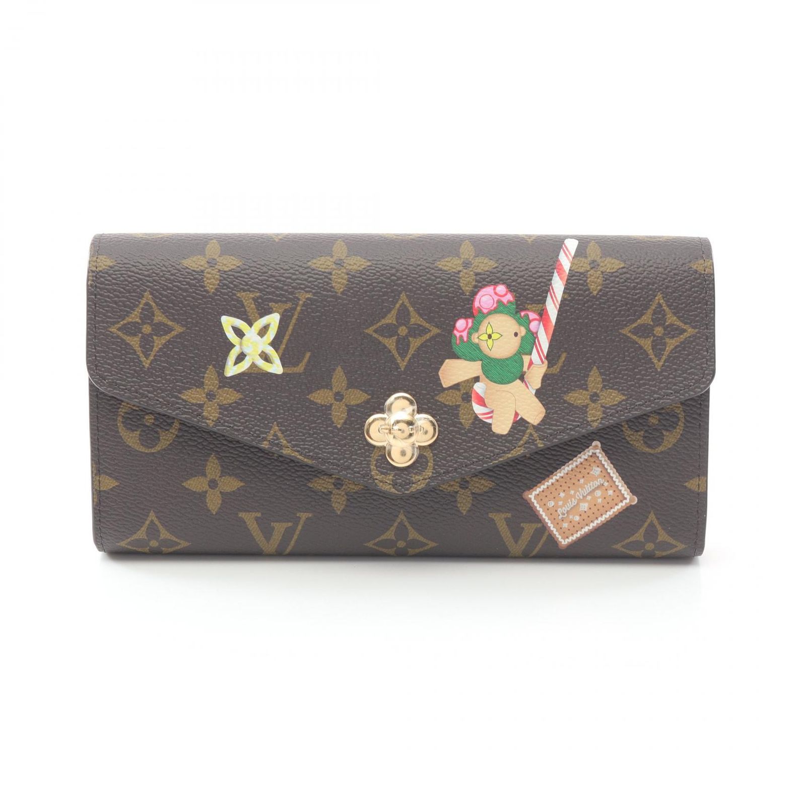 ルイ ヴィトン LOUIS VUITTON 二つ折り長財布 ポルトフォイユ サラ NM モノグラム ヴィヴィエンヌ キャンディファクトリー M12207 キャンディファクトリー PVCコーティングキャンバス ポルトフォイユ サラ NM レディース Used A