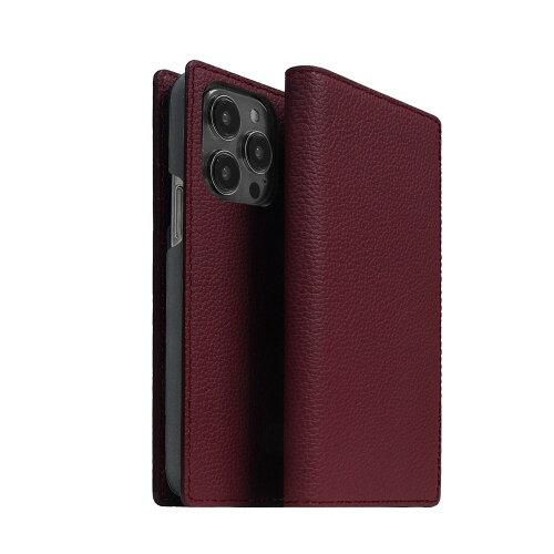 【新品・5営業日で発送】ロア・インターナショナル ABS24072I14PWN iPhone 2022 6.1 3眼 VINTAGE イタリアンレザーダイアリーケース ワイン