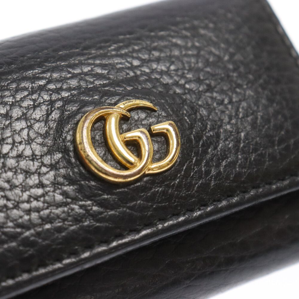 GUCCI (グッチ) 6連 キーケース マーモントレザー ブラック