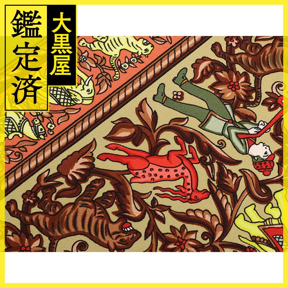 HERMES エルメス カレ90 「CHASSE EN INDE 」 e762f82b144a6ccf908f78642f222c