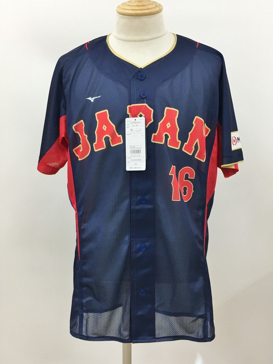 ミズノプロ Mizuno Pro ユニフォーム O ビジター 2025年 WBC 日本代表 侍ジャパン 16 大谷翔平 ネイビー ♥ 2509WR115