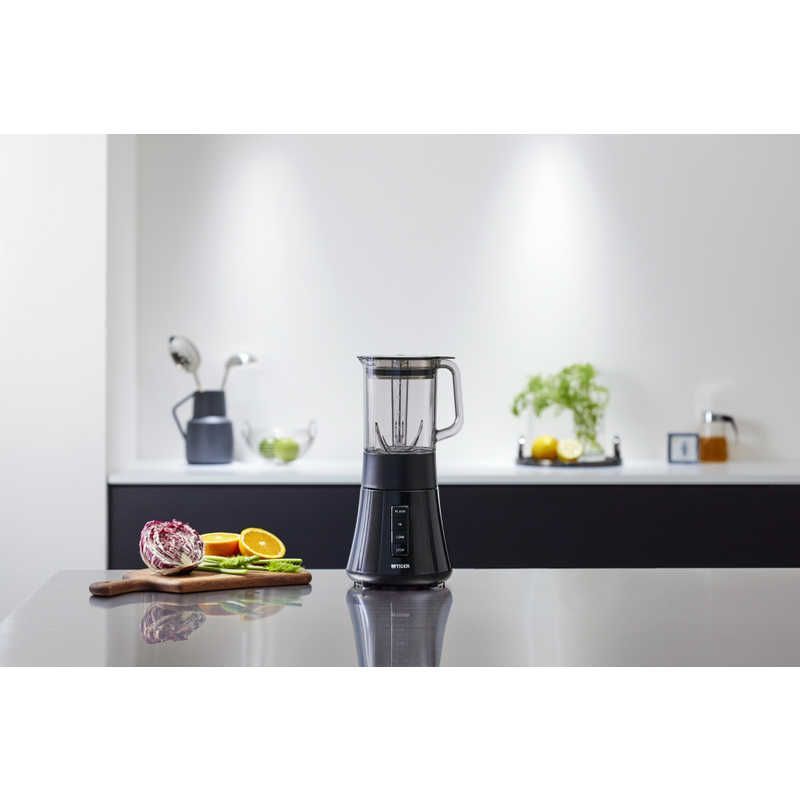 ♥ 未開梱 タイガー TIGER ミルつきミキサー ディープブラック ミキサー 1000ml | 6枚刃 ミル 200ml | 2枚刃 SKS-R100KD