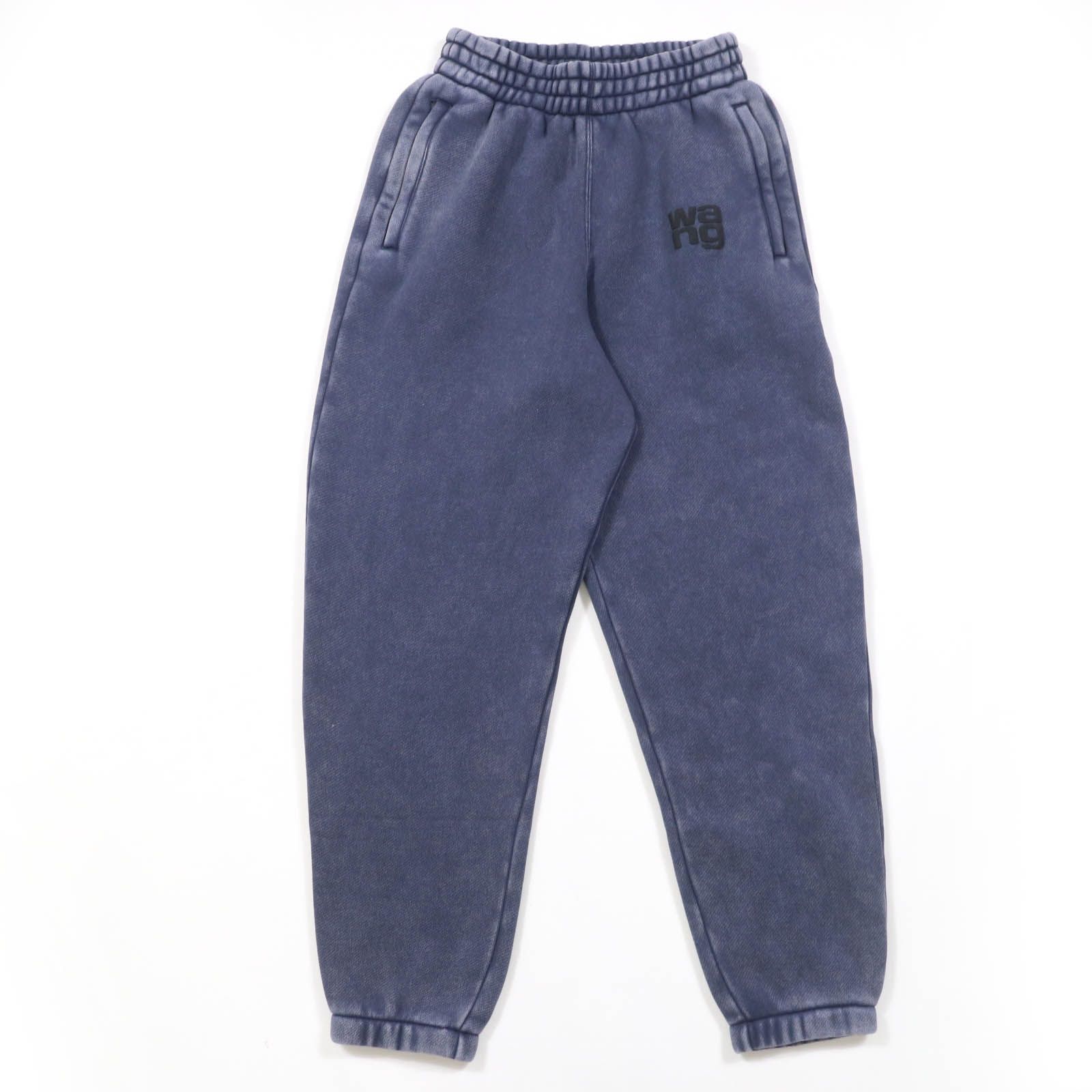 Alexander Wang アレキサンダーワン 25SS 4CC3244403 コットン ウォッシュ加工 スウェットパンツ ブルー系 S レディース