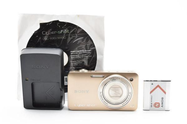 新品級 ｜ SONY Cyber-Shot WX5 1220万画素CMOS/光学x5 ゴールド DSC