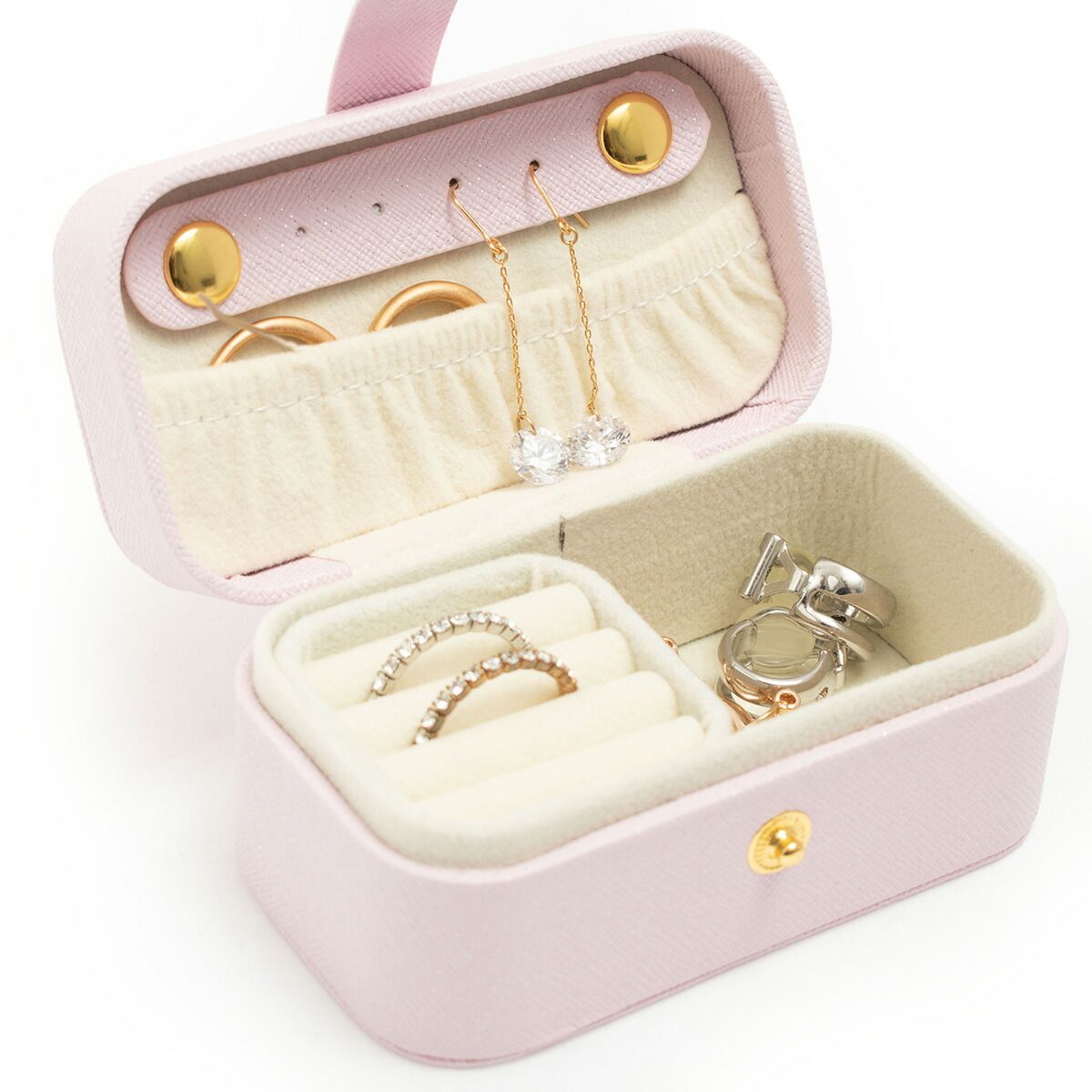 アクセサリー ケース 持ち運び 小さい ジュエリーボックス アクセサリーポーチ アクセサリーケース 携帯用 アクセサリー 収納 ピアスケース アクセサリーケース ミニ コンパクト トラベル リング 指輪 ピアス ネックレス イヤリング プチプラ 小物入れ