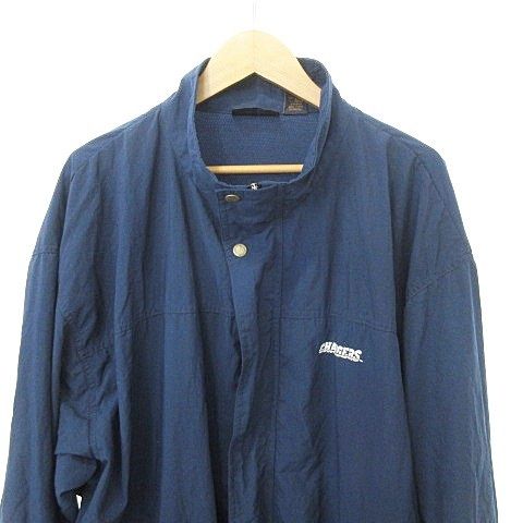 UNIVASAL PRODUCTS ネイビー ナイロンジャケット フルジップ 古着 ANTIGUA ジップアップ ブルゾン ナイロン ジャケット 羽織