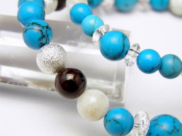 真剣で本気の恋愛成就へ/ブルームーンストーンブレスレット 恋愛成就/恋愛運アップ】ムーンストーン・アクアマリン・ローズ