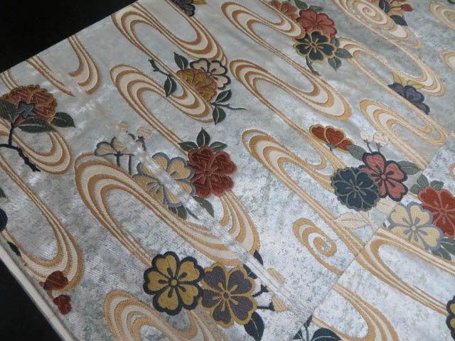 平和屋着物□極上 龍村美術織物 九寸開き名古屋帯 紅牙瑞