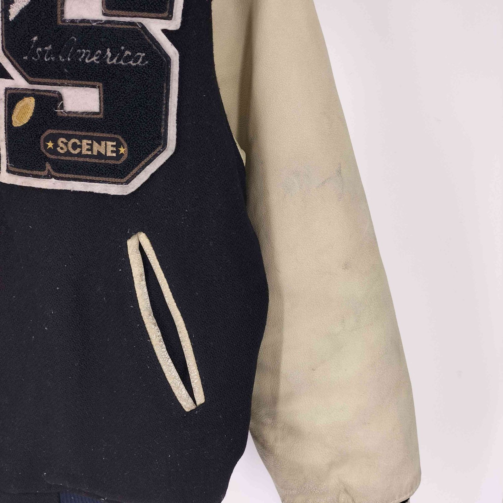 シーン SCENE 90S AMERICAN Hauan Champs S ロゴ ワッペン アーム