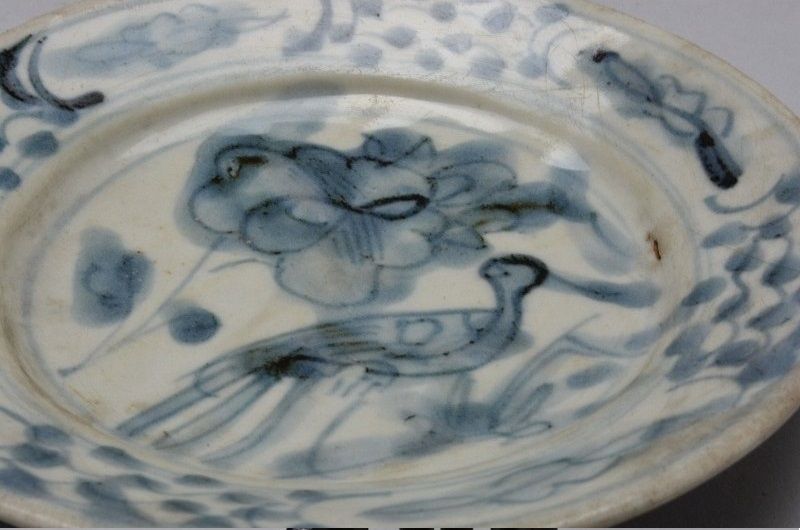 蔵A410】中国古美術 呉須 花鳥図 皿 明時代 五枚 - メルカリ