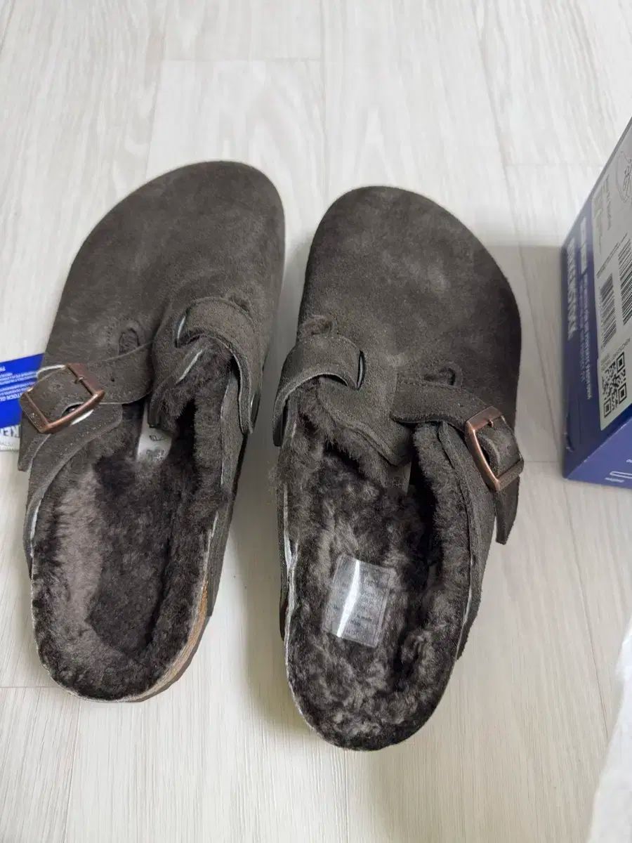 TS249。ビルケンシュトックボストン黒　39ナロー BIRKENSTOCK ビルケンシュトック ボストン 黒 レザー ナロー 39