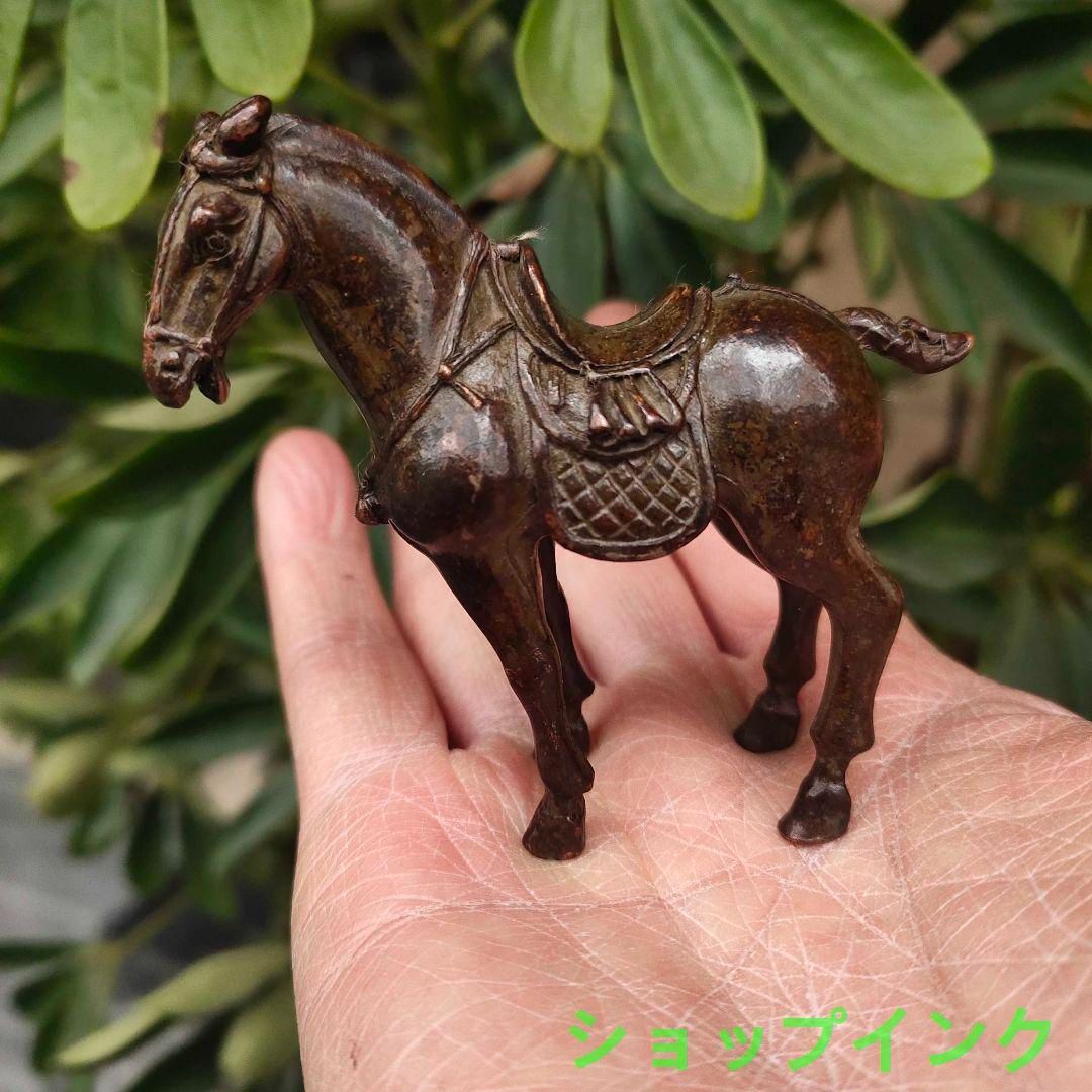 銅製 唐馬 置物 書道具 文房具 動物装飾 装飾品 工芸品 美術品 銅製 唐馬 置物 書道具 文房具 動物装飾 装飾品 工芸品 美術品