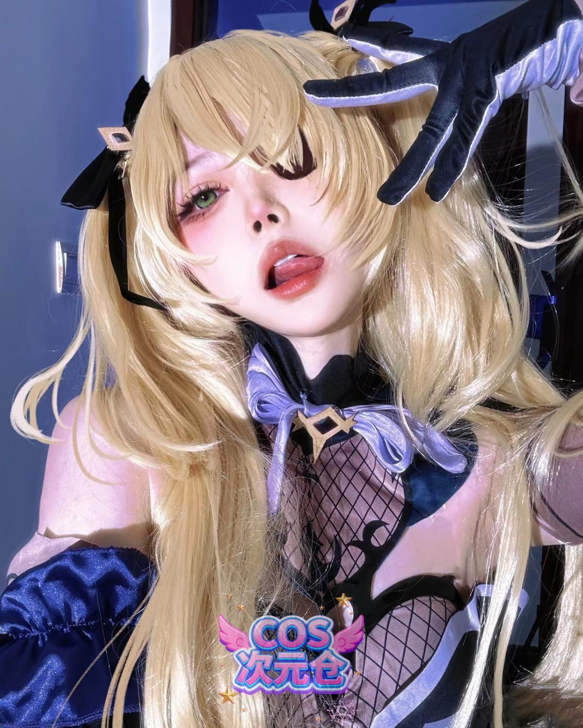 断罪の皇女 ウィッグ付き 神併 フィッシュル コスプレ ウィッグ付き 断罪の皇女 原神 コスプレ衣装 フルセット コスチューム 大人用 仮装 文化祭 Genshin Fisc