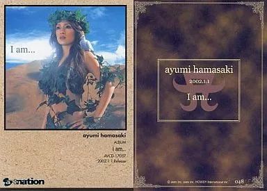 中古】コレクションカード(女性) 048 ： 048/浜崎あゆみ/『I am』/a