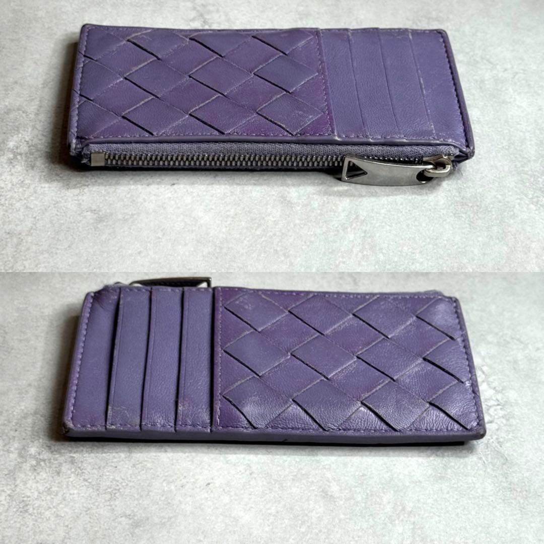 ボッテガヴェネタ フラグメントケース コイン パープル イントレ シルバー金具 BOTTEGA VENETA ボッテガヴェネタ / イントレチャート