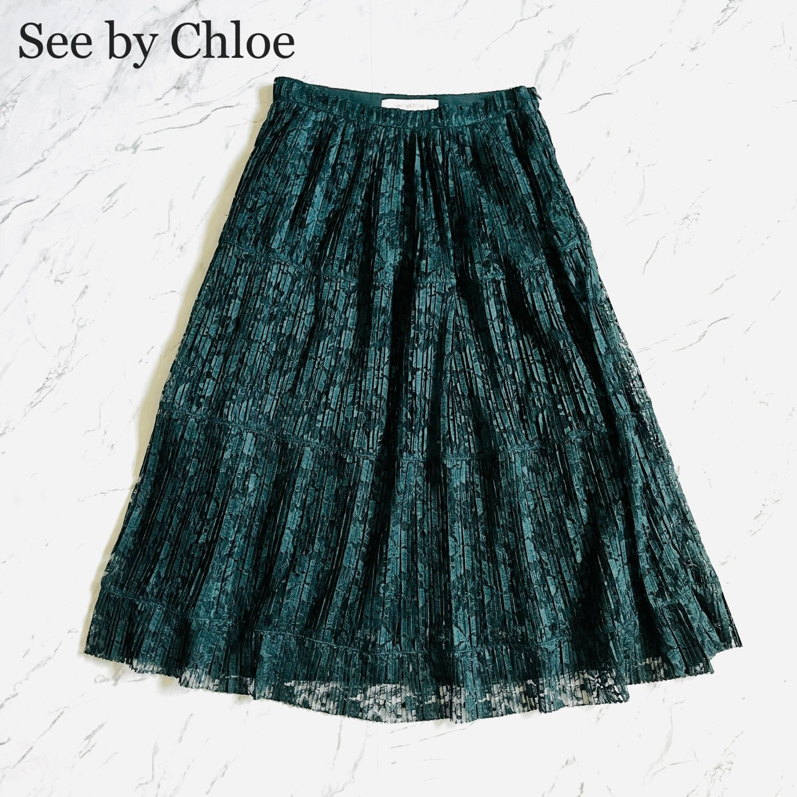 販売 see by chloe レース スカート