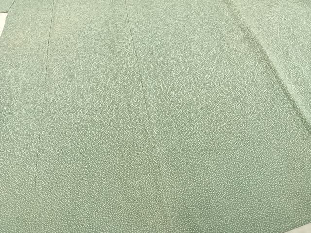 平和屋着物▽上質な小紋 単衣 あられ文 鬼しぼ縮緬 正絹 逸品