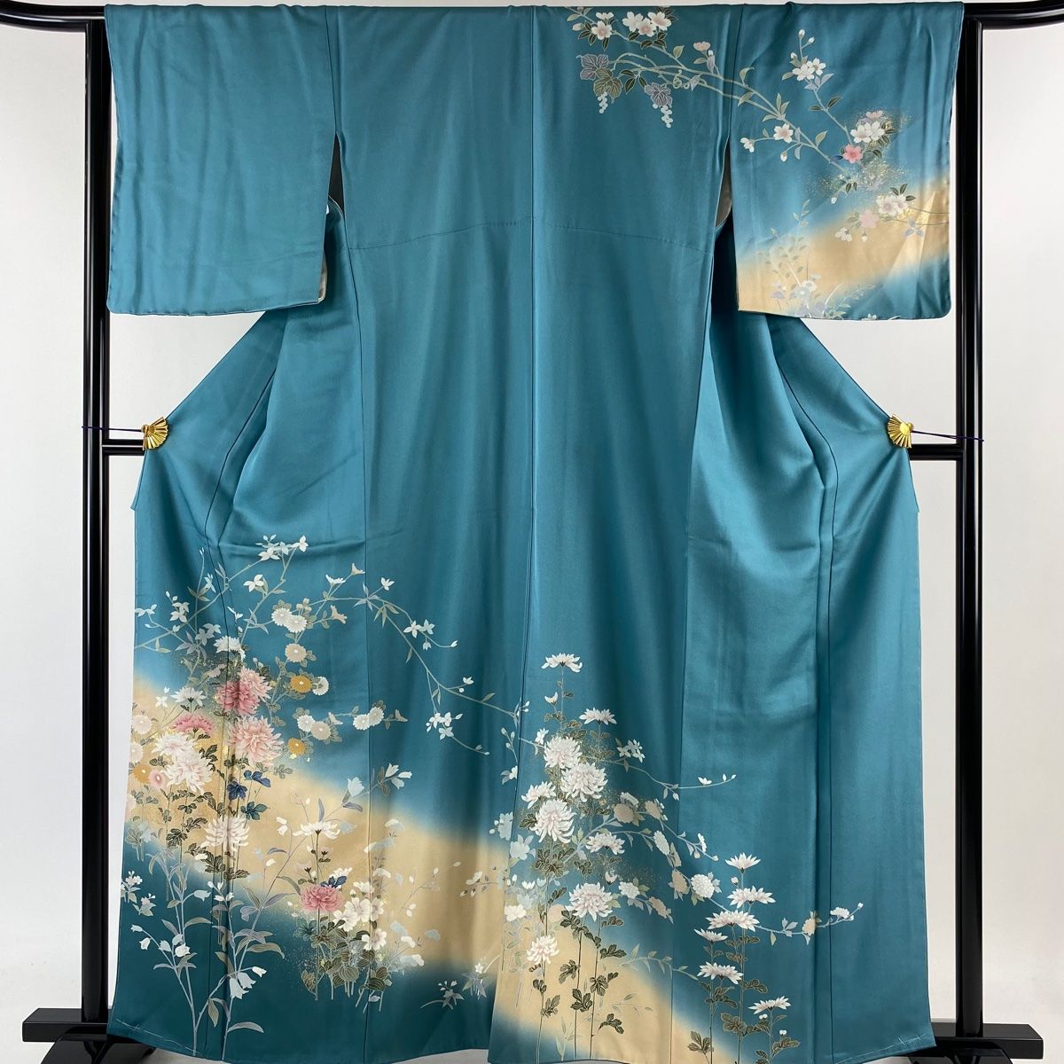 訪問着 京加賀友禅 花模様 蕾 たたき染 ピンク 着物 102a d 【公式通販】