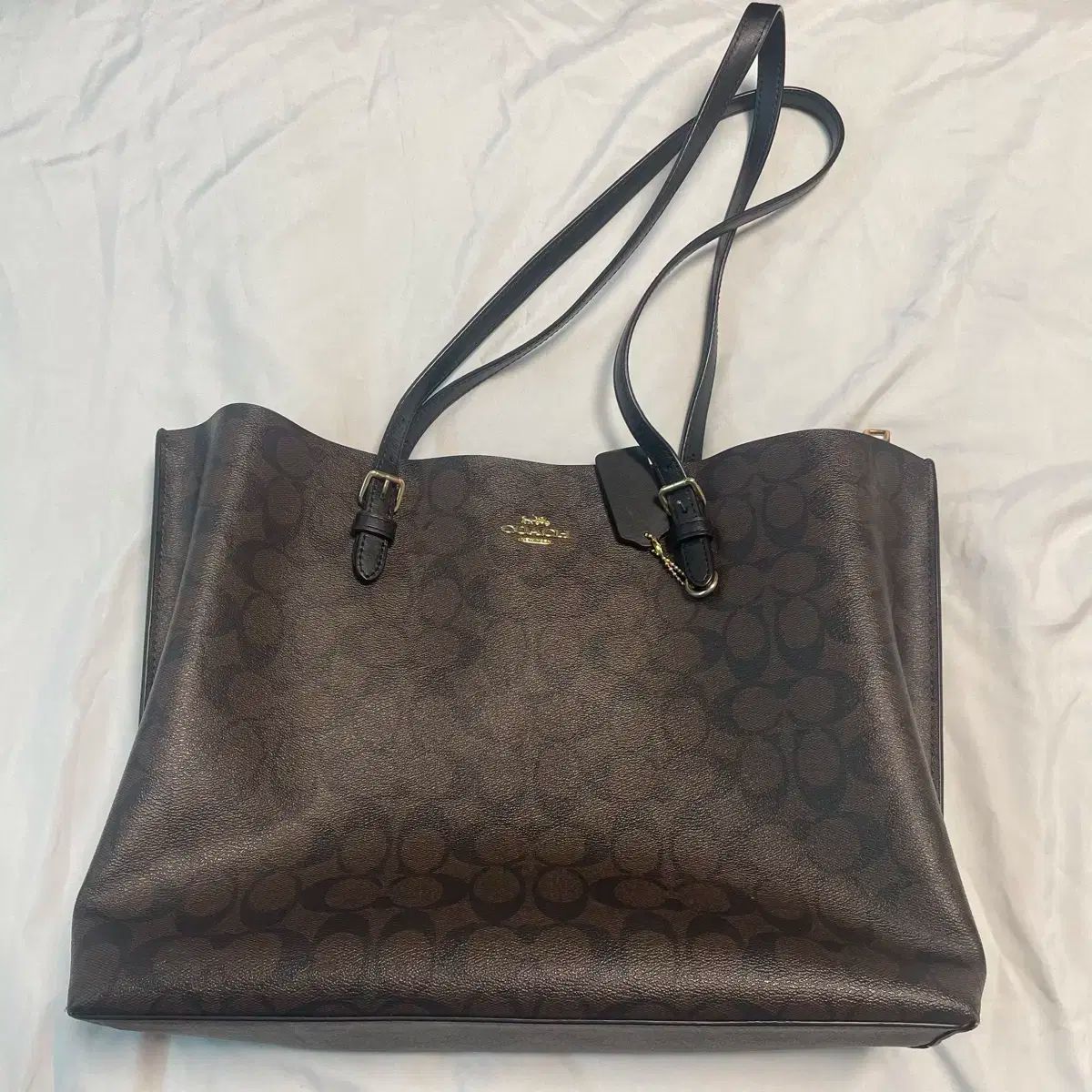 COACH(コーチ) シグニチャー ブラウン ショルダーバッグ - メルカリ