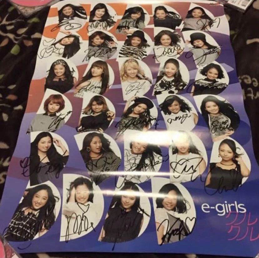 E-girls 直筆サインセット　クルクル e-girls E-girls クルクル 初期メンバー 直筆サイン入り