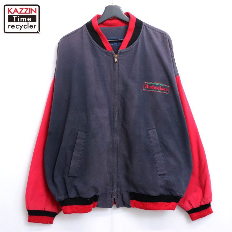 80s swingster バドワイザー BUDWISER 企業 コットン ジャケット メンズ 表記XLサイズ
