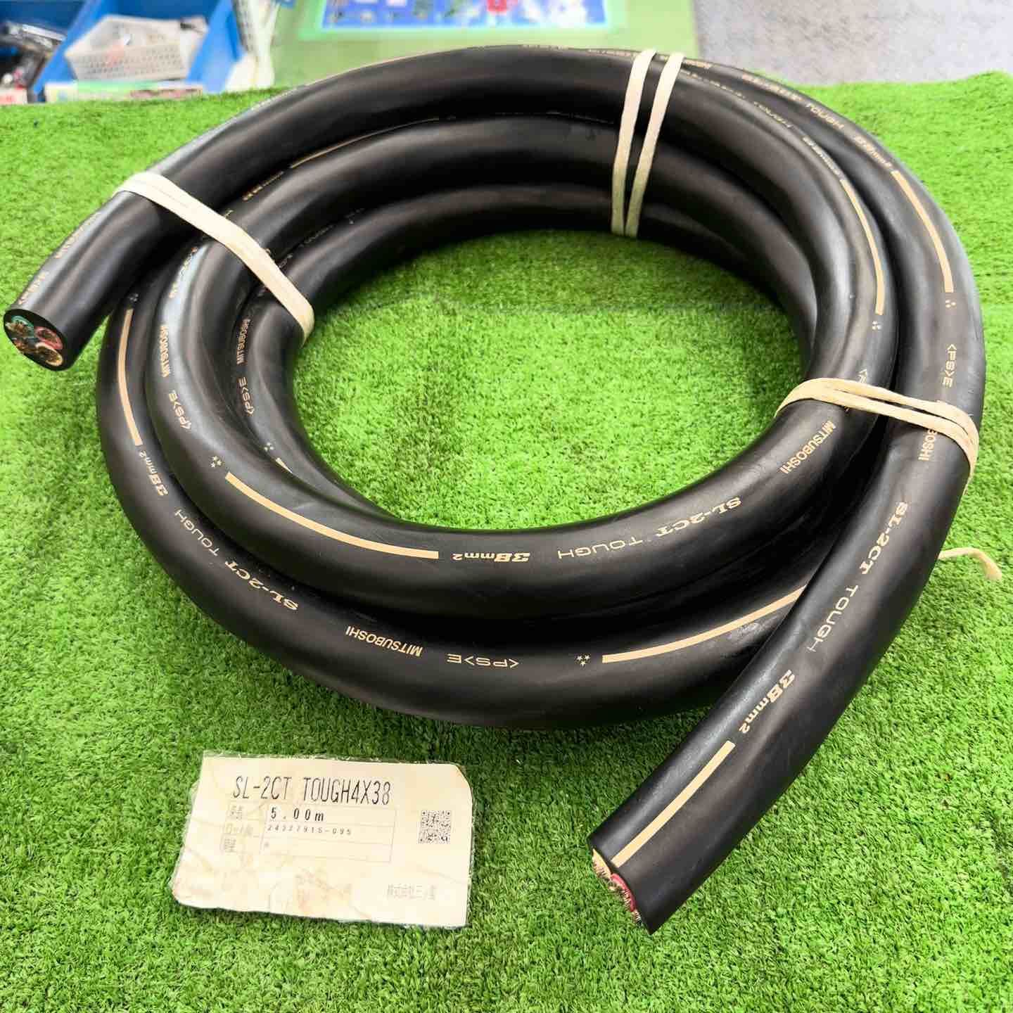 ♥ 保管品 三ツ星 MITSUBOSHI VCTケーブル 4芯 38sq 38㎟ 5m巻き 汚れあり SL-2CT TOUGH 桶川店