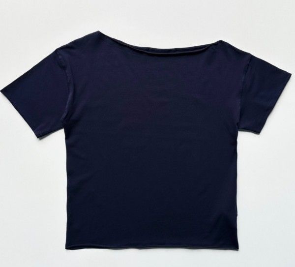 【韓国 BLACKUP】フリッピーボートネックプリンティングTシャツ 韓国 BLACKUP】☆フリッピーボートネックプリンティングTシャツ